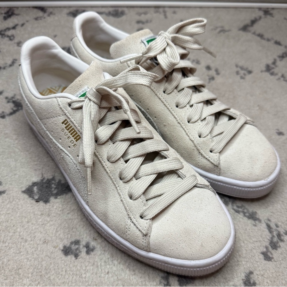 PUMA Suede Leather Classic Low Top Lace Up Sneakers